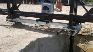 Купить сваи для ворот в Мценск. Заказать ворота на сваях под ключ от 21731 руб